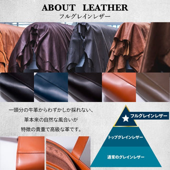 トートバッグ 本革 ビジネスバッグ Barberini フルグレインレザー