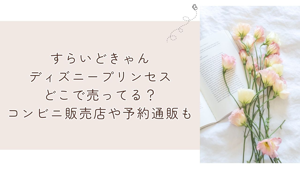 すらいどきゃんディズニープリンセスどこで売ってる？コンビニ販売店や予約通販も