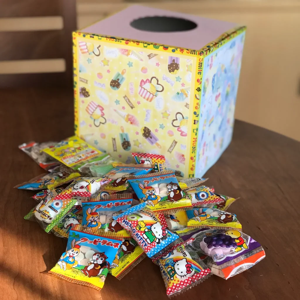 お菓子つかみ取り箱は100均で揃う