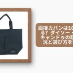 面接カバンは100均で買える?ダイソー・セリア・キャンドゥの取り扱い状況と選び方を徹底解説