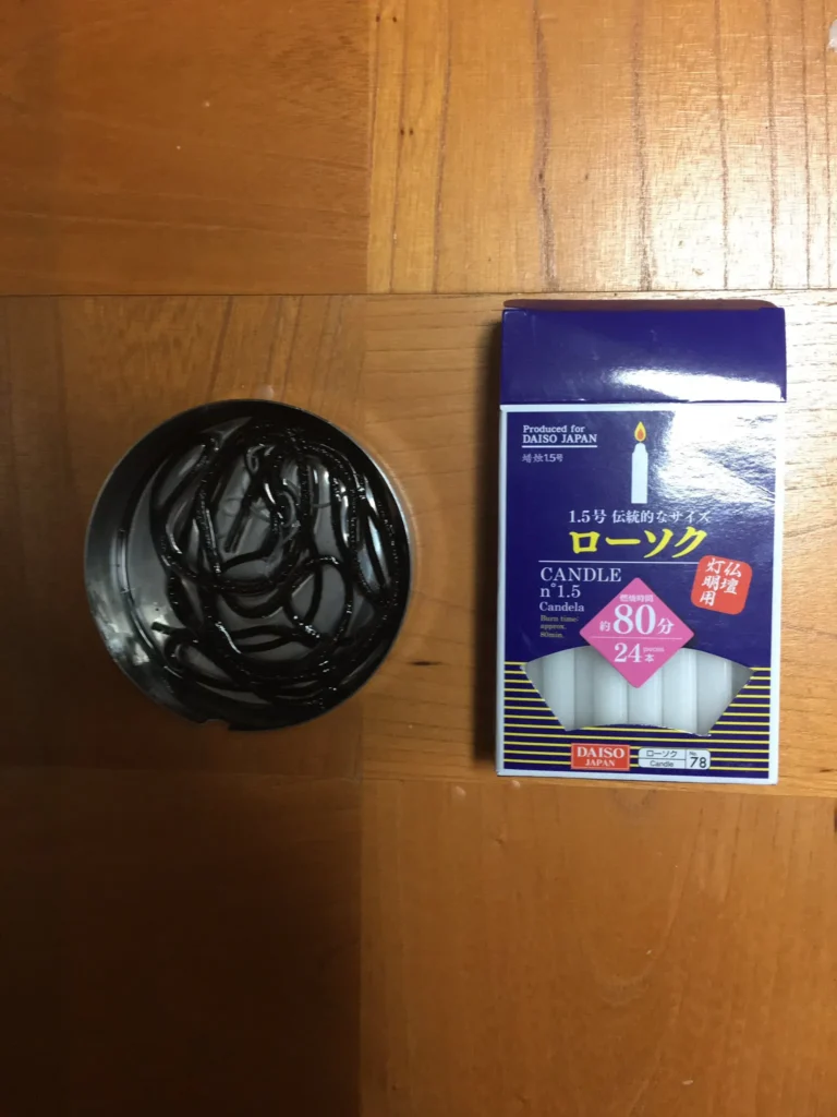 ダイソーのろうそくの代替品・代用品