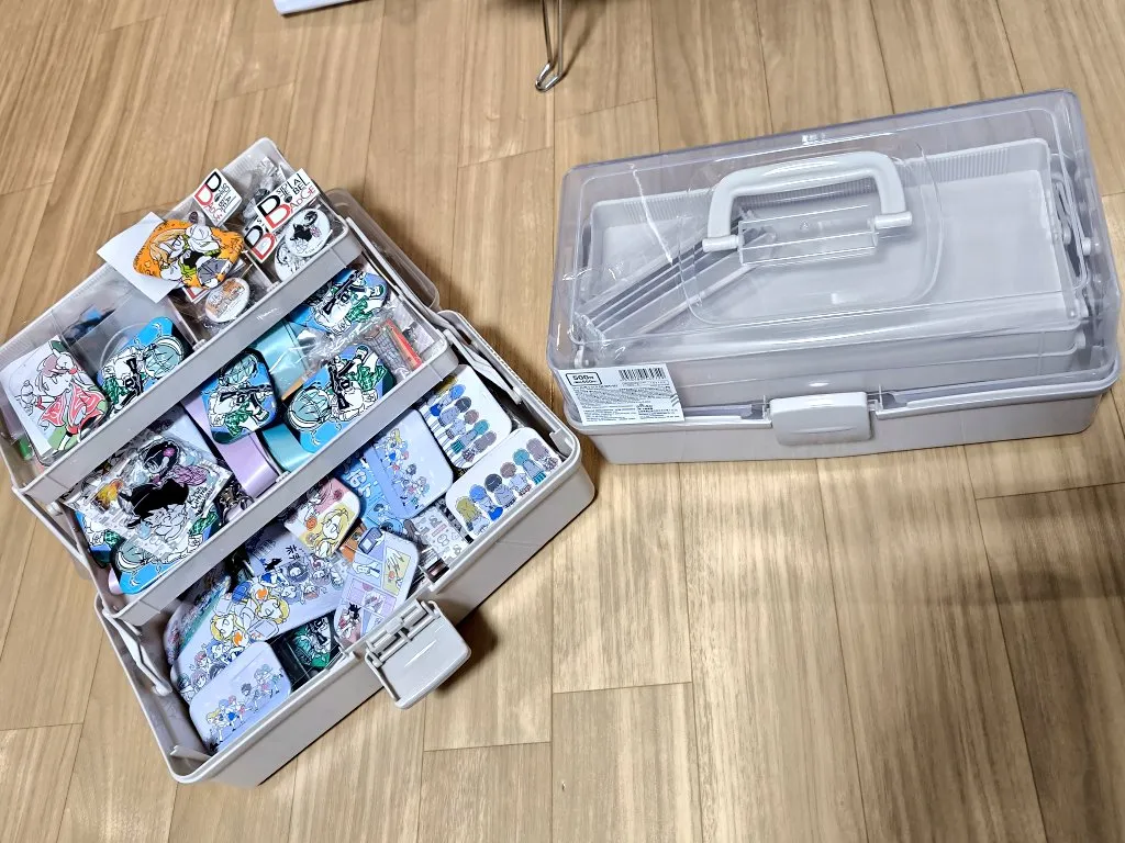 ダイソーで人気のお道具箱・収納ケースの種類