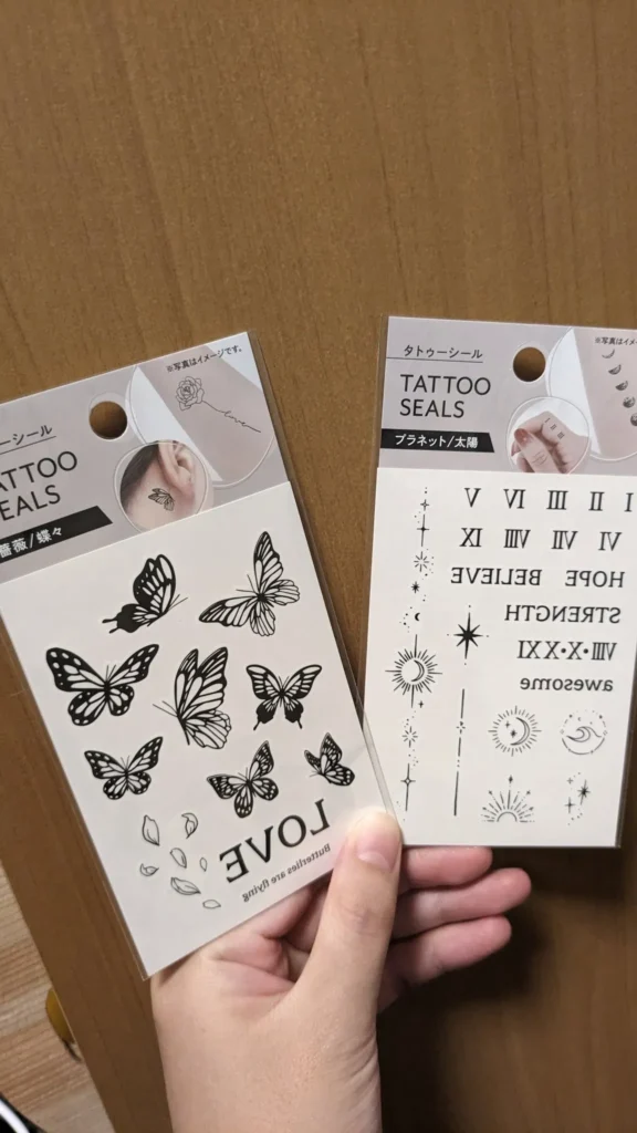 百均のタトゥーシールはどこで買える